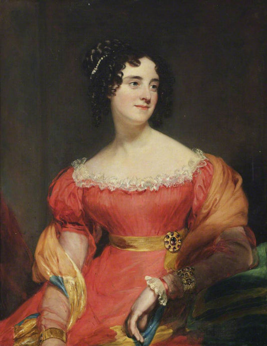 Georgiana Carolina Dashwood, Lady Hastings, vintage artwork by Henry William Pickersgill, 12x8" (A4) Poster