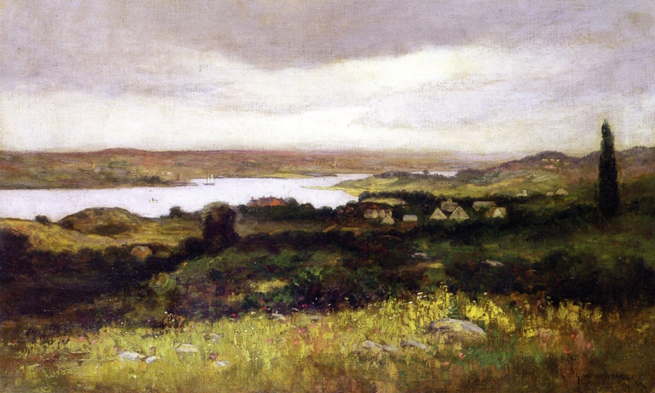View across the River Valley, vintage artwork by George William Whitaker, 12x8" (A4) Poster