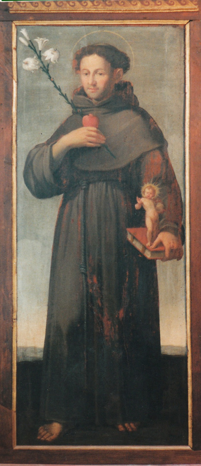 St. Anthony of Padua, vintage artwork by Andrea Camassei, 12x8" (A4) Poster