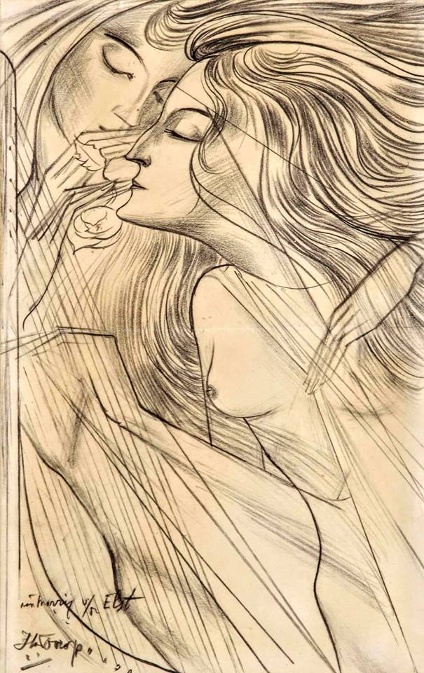 Two muses by Jan Toorop,A3(16x12")Poster
