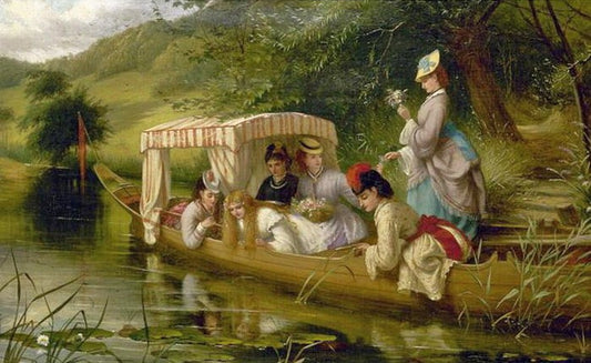 Pleasing Reflections, vintage artwork by Thomas Brooks, A3 (16x12") Poster Print