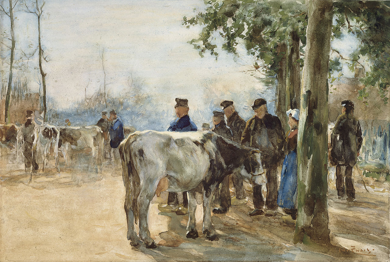 The Cattle Market by Willem de Zwart,A3(16x12")Poster