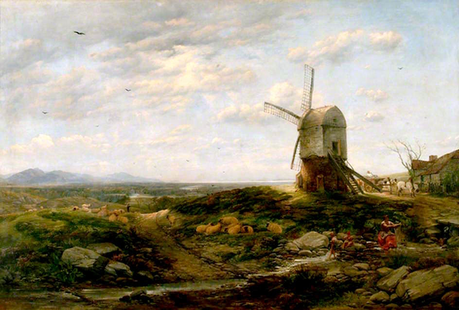 The First Glimpse of the Sea, vintage artwork by Thomas Creswick, A3 (16x12") Poster Print