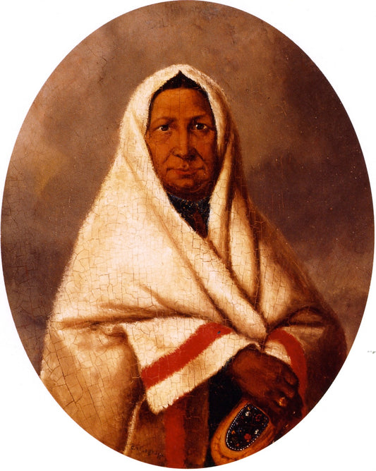Caughnawaga Indian, vintage artwork by Cornelius Krieghoff, A3 (16x12") Poster Print