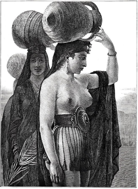 Women Carrying Water, vintage artwork by Elisabeth Jerichau-Baumann, A3 (16x12") Poster Print