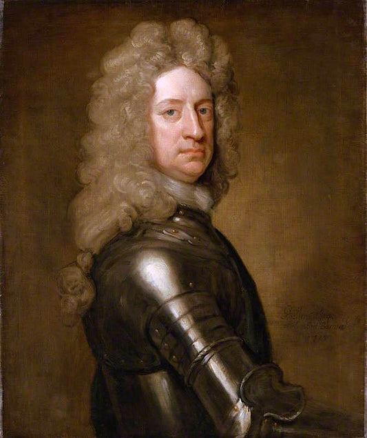 Charles Mordaunt, 3rd Earl of Peterborough, vintage artwork by Sir Godfrey Kneller, BT., 12x8" (A4) Poster