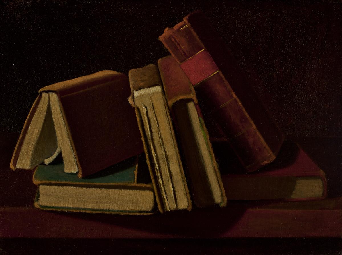 Still Life with Books by John Frederick Peto,A3(16x12")Poster