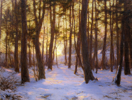 The Pine Coppice, vintage artwork by Walter Launt Palmer, 12x8" (A4) Poster