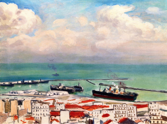 Clouds and Smoke, vintage artwork by Albert Marquet, 12x8" (A4) Poster