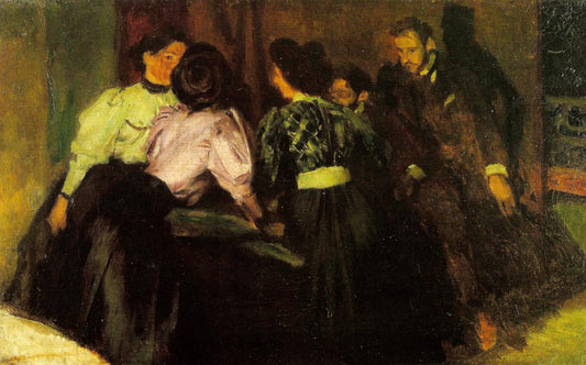 Sketch for The Conversation by Jozef Mehoffer,A3(16x12")Poster