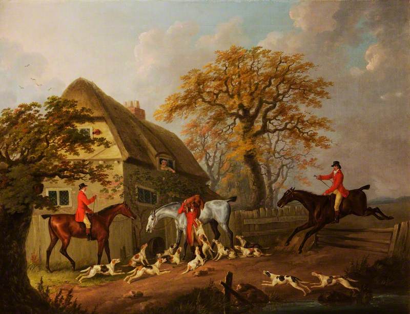 The Kill outside a Cottage, vintage artwork by John Nost Sartorius, 12x8" (A4) Poster