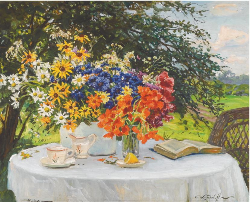 Maine, vintage artwork by Konstantin Westchilov, 12x8" (A4) Poster