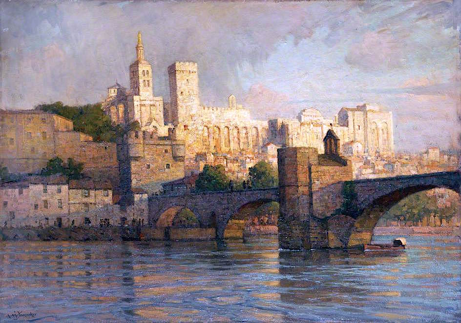 ce of the Popes, Avignon, France by Albert Moulton Foweraker,16x12(A3) Poster
