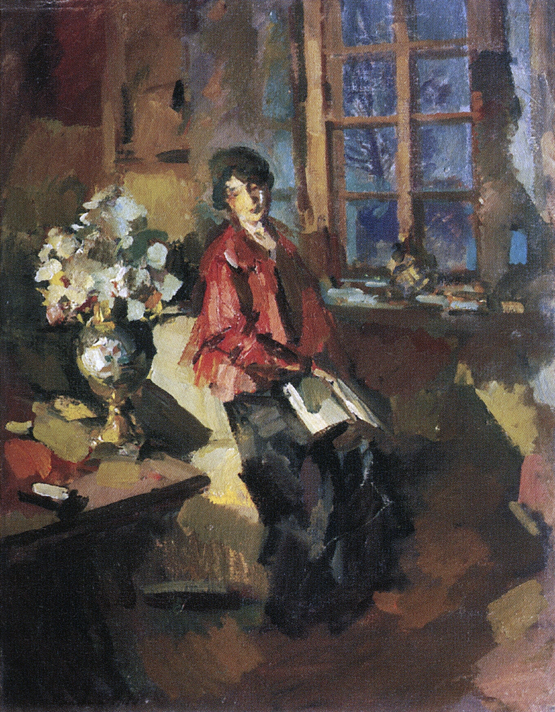 tress Nadezhda Komarovskaya by Constantin Alexeevich Korovin,A3(16x12")Poster
