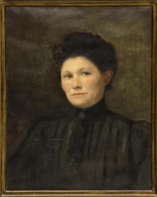 Woman in Mourning, vintage artwork by Frantz Charlet, 12x8" (A4) Poster