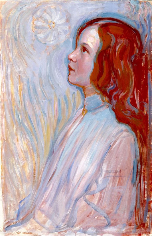 Devotie, vintage artwork by Piet Mondriaan, 12x8" (A4) Poster