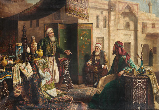 An Ottoman Trader by Carl Johann Spielter,A3(16x12")Poster