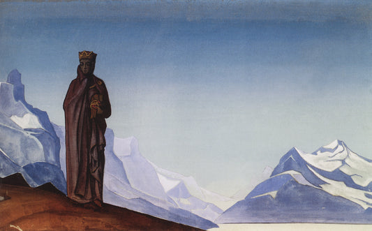 The Holder of Peace, vintage artwork by Nicholas Roerich, 12x8" (A4) Poster