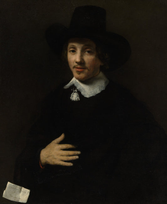 Self Portrait ?, vintage artwork by Willem Drost, 12x8" (A4) Poster