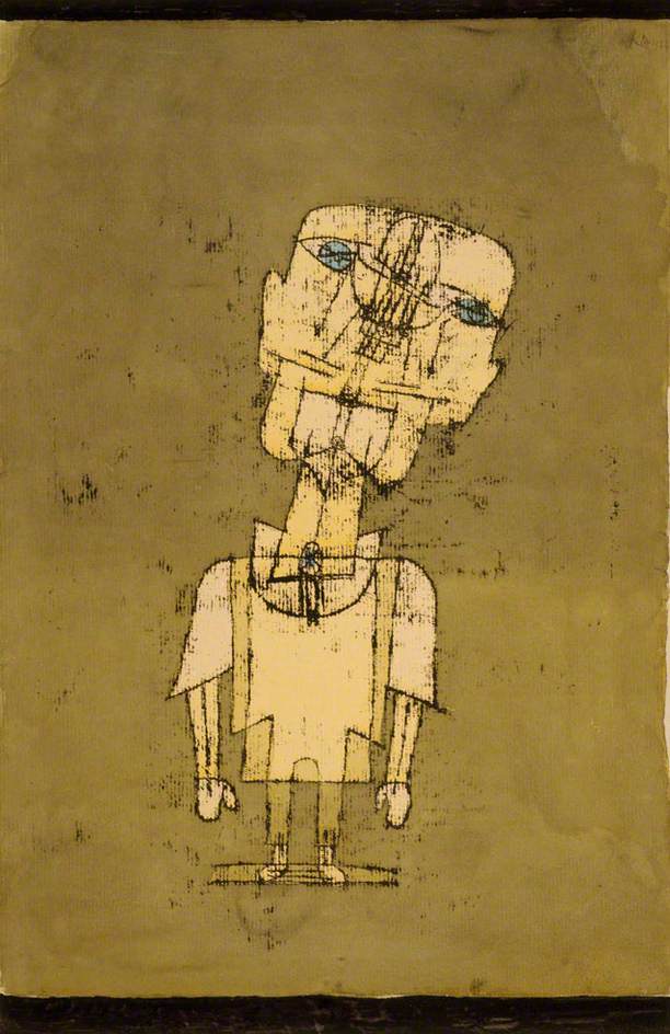 Gespenst eines Genies No.10 (Ghost of a Genius), vintage artwork by Paul Klee, 12x8" (A4) Poster