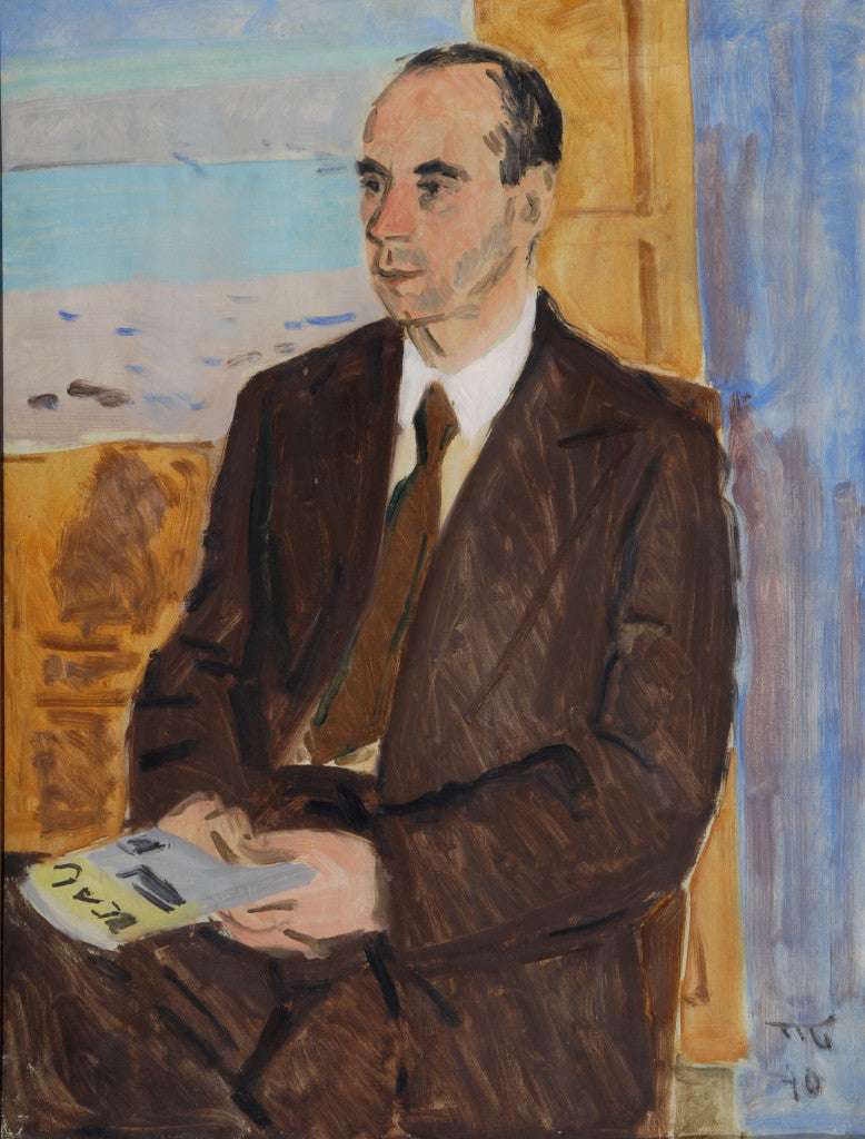 Portrait of Architect Yuritsyn, vintage artwork by Vladimir Grinberg, 12x8" (A4) Poster