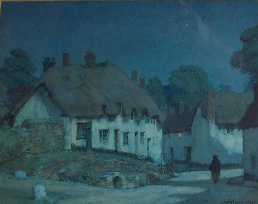 Moonlight, Devon by Albert Moulton Foweraker,16x12(A3) Poster