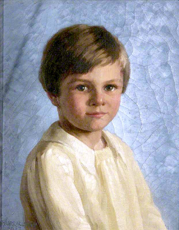gill Benthall, as a Young Boy by James Penniston Barraclough,16x12(A3) Poster