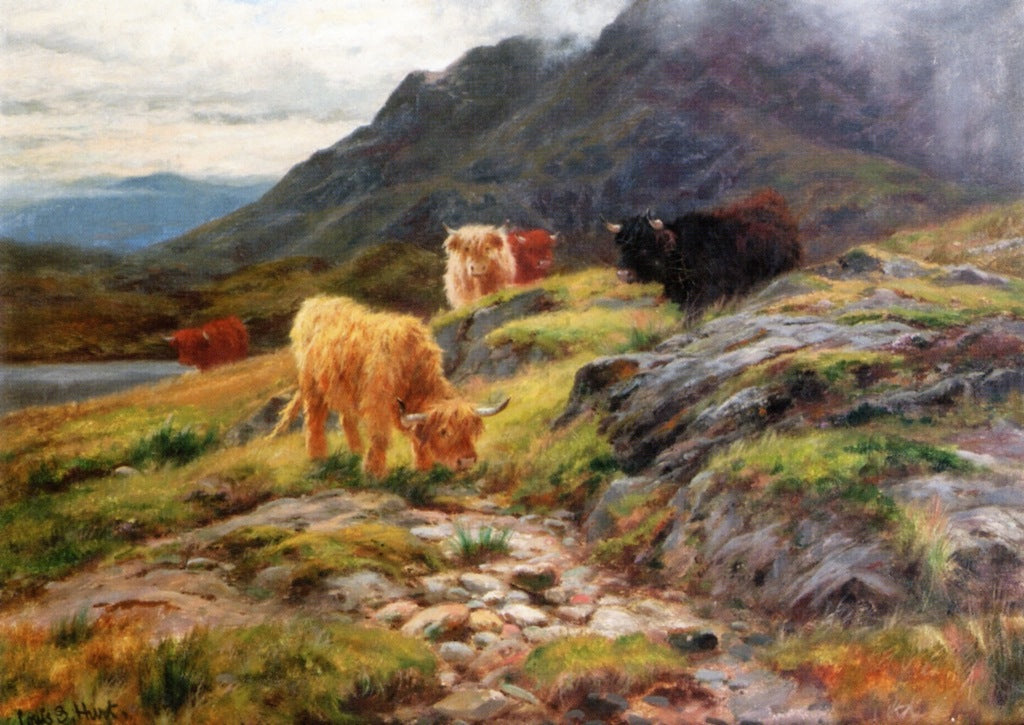ByScuir-Na-Gillean, Skye by Louis Bosworth Hurt,A3(16x12")Poster