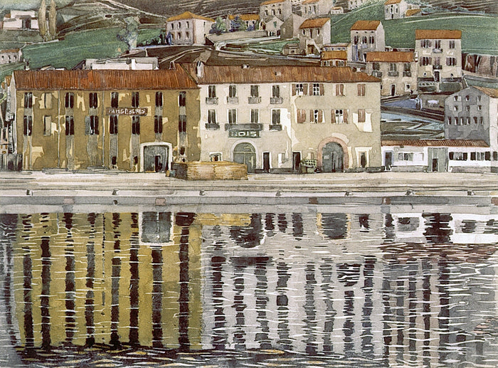 Port Vendres by Charles Rennie MacKintosh,A3(16x12