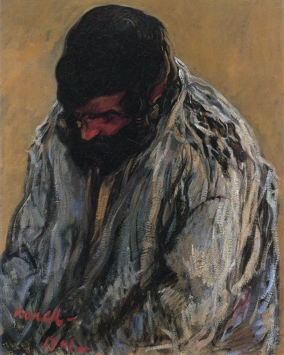 Study of a Gypsy, vintage artwork by Isidro Nonell Monturiol, 12x8" (A4) Poster
