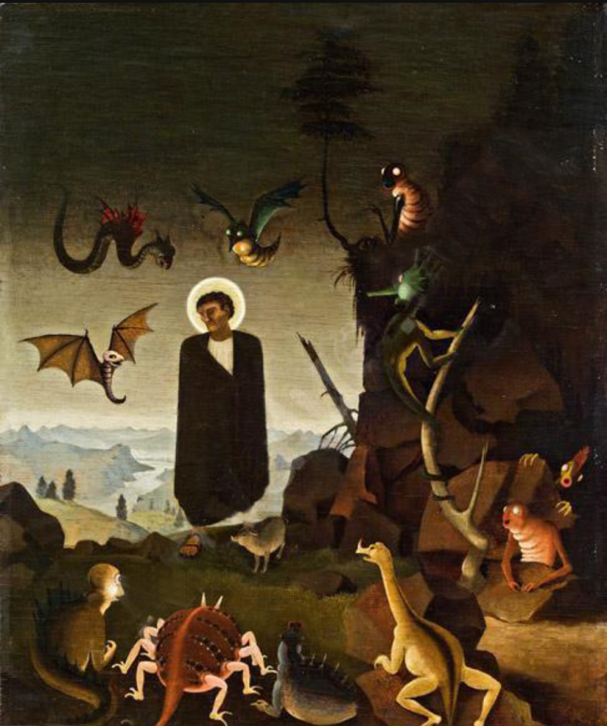 St. Anthony, vintage artwork by Franz Sedlacek, 12x8" (A4) Poster