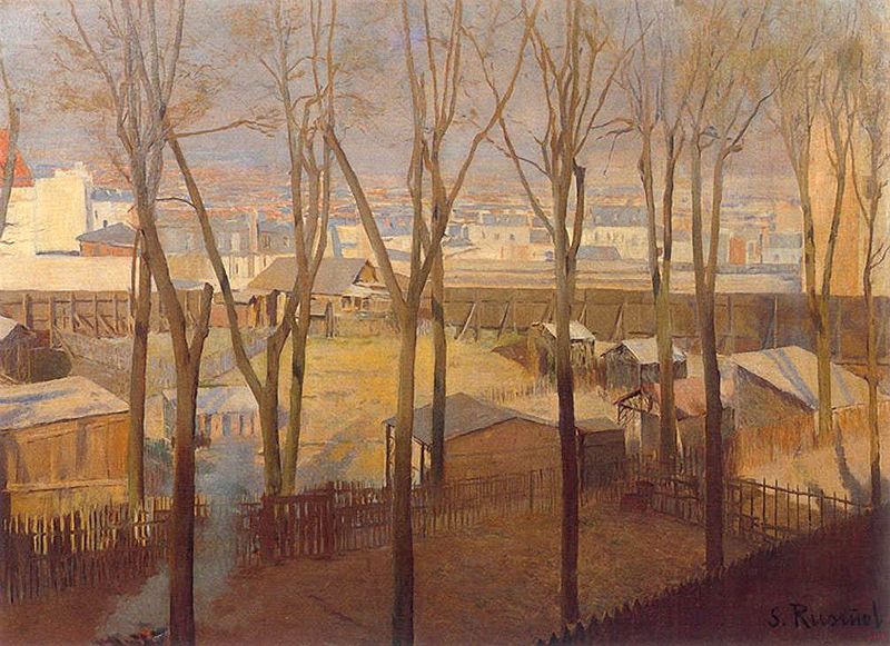 The Butte, Paris by Santiago Rusinol Prats,A3(16x12")Poster