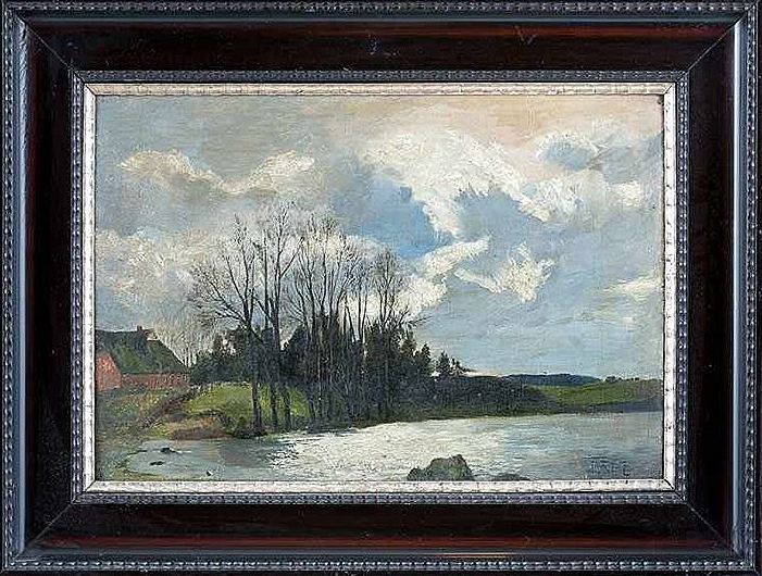 North German House with Trees by William Pape,A3(16x12")Poster
