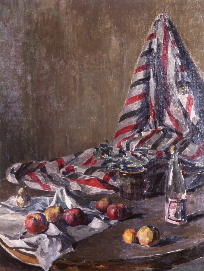 Still Life with Drape, vintage artwork by Ker Xavier Roussel, 12x8" (A4) Poster