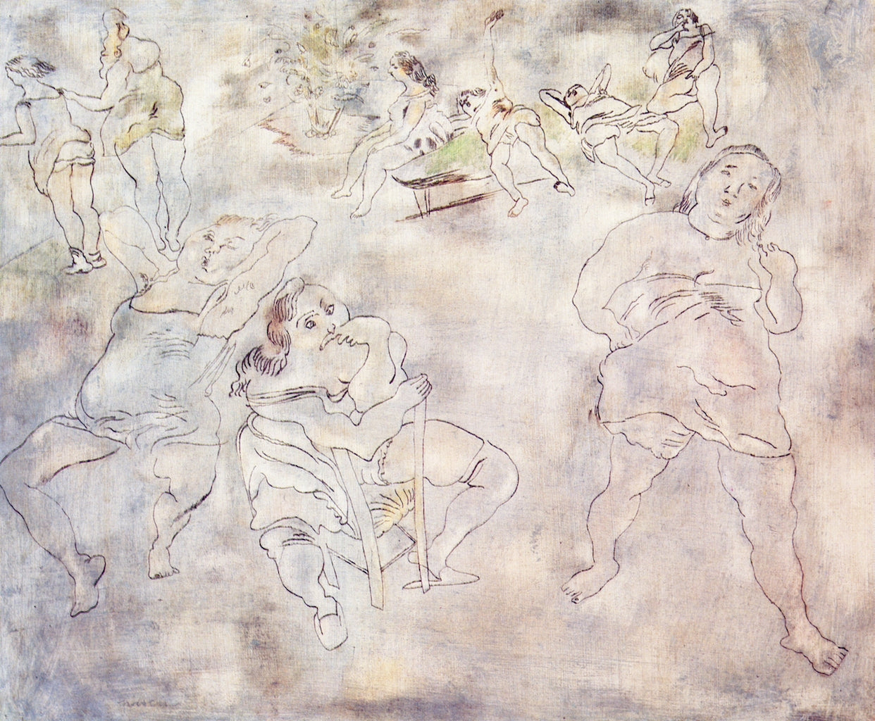 Captives by Jules Pascin,16x12(A3) Poster