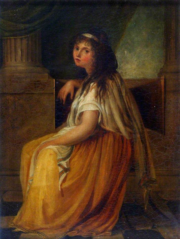 Emma Hart, Lady Hamilton, vintage artwork by Angelica Kauffmann, 12x8" (A4) Poster