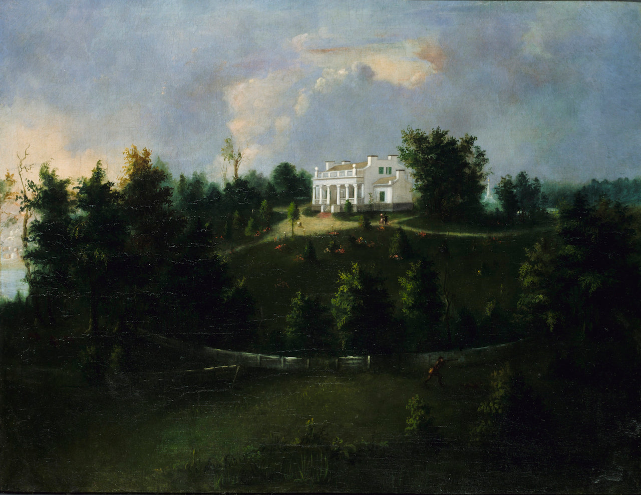 Mount Healthy, Ohio, vintage artwork by Robert Seldon Duncanson, 12x8" (A4) Poster