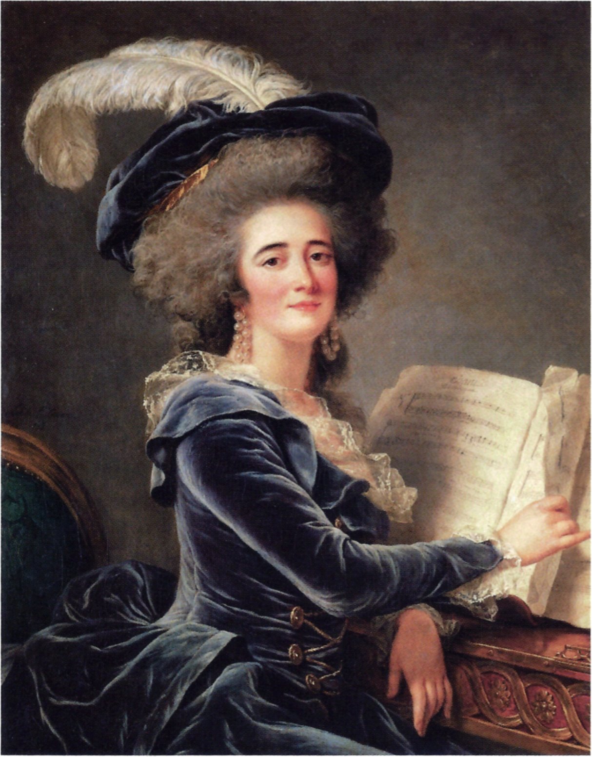 The Comtesse de Selve, vintage artwork by Adelaïde Labille-Guiard, 12x8" (A4) Poster