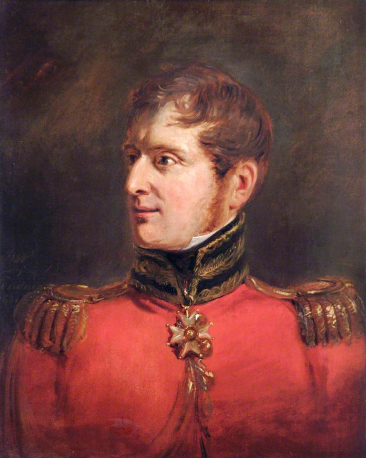 Field Marshal Lord Fitzroy James Henry Somerset (1788–1855), 1st Baron Raglan, GCB, vintage artwork by Jan Willem Pieneman, 12x8" (A4) Poster