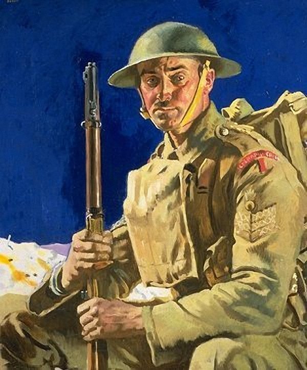 A Grenadier Guardsmen by Sir William Orpen, R.A., R.H.A.,16x12(A3) Poster