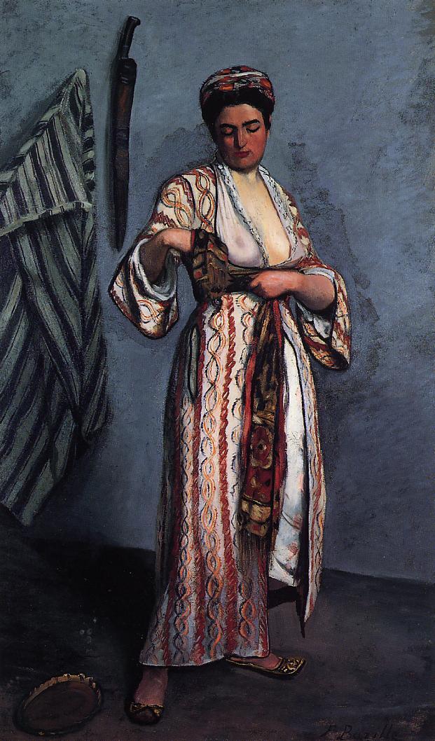 Mauresque, vintage artwork by Jean Frederic Bazille, 12x8" (A4) Poster