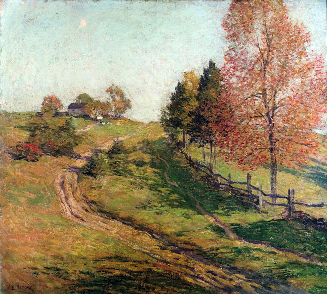 Johnny Cake Hill by Willard Leroy Metcalf,A3(16x12")Poster