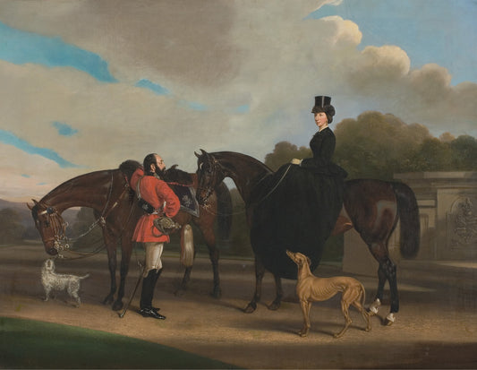 Lord and Lady Twemlow, vintage artwork by William Barraud, A3 (16x12") Poster Print