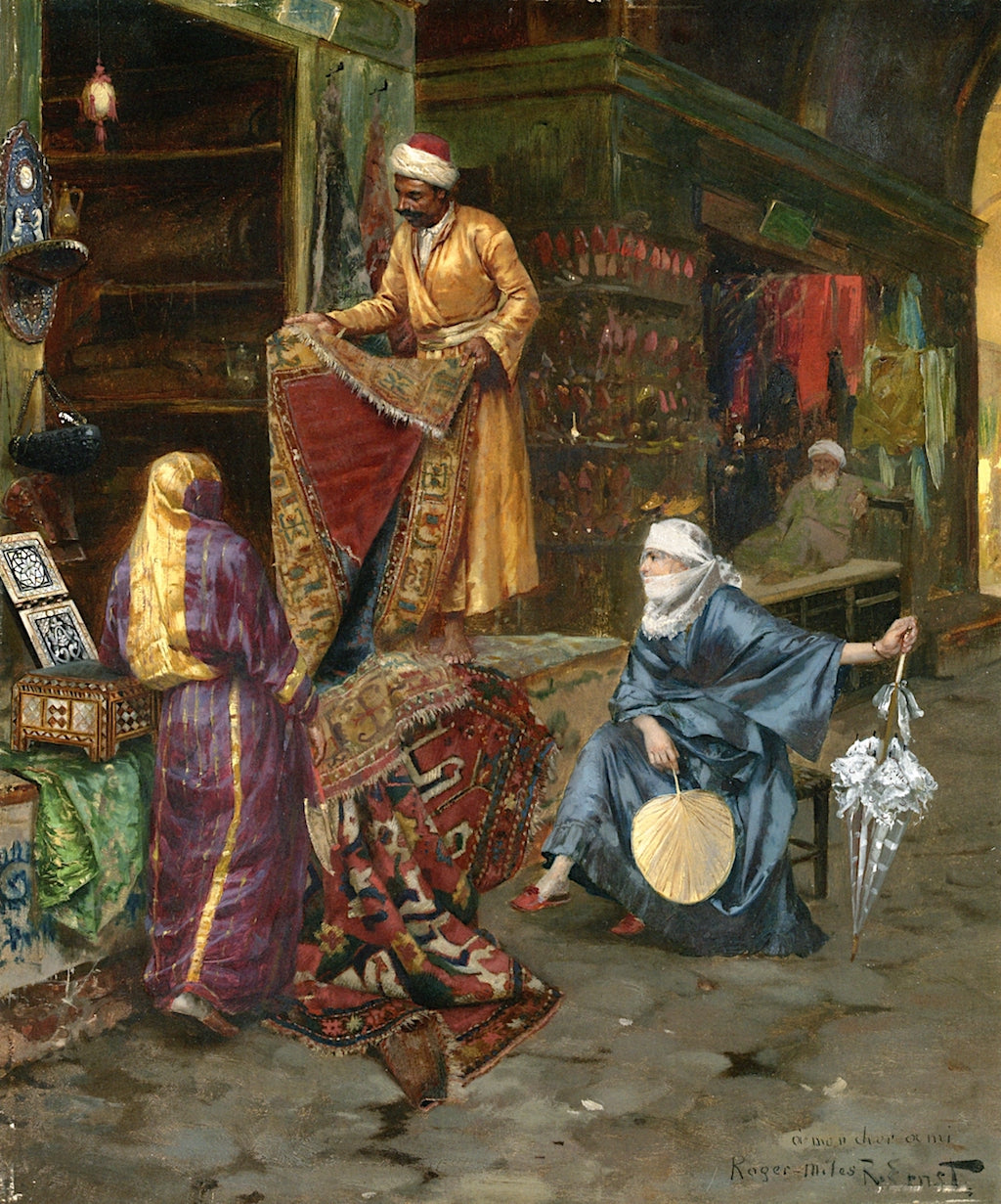 The Carpet Seller by Rudolf Ernst,A3(16x12")Poster