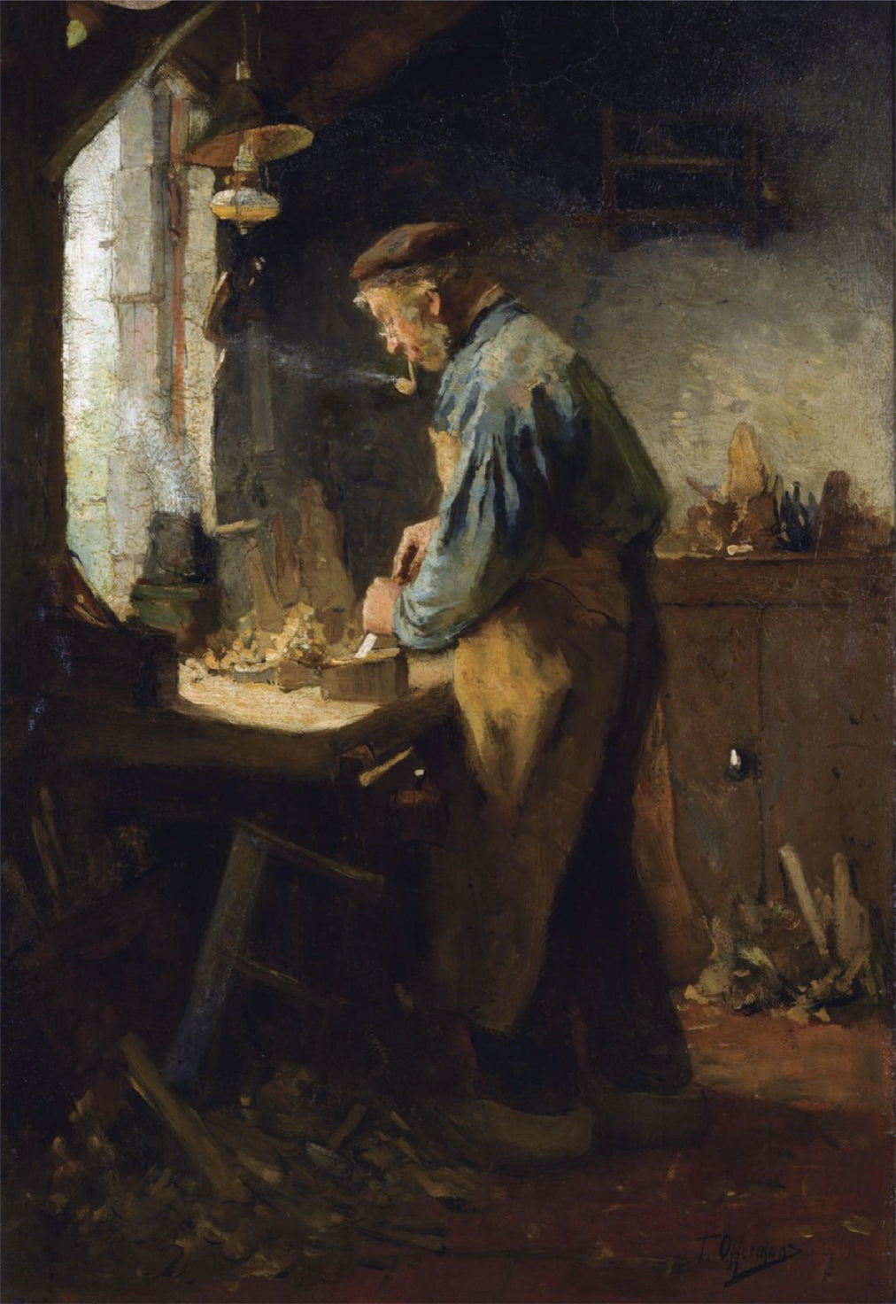 The village carpenter by Tony Offermans,A3(16x12")Poster
