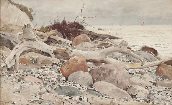 On the Coast of Rugen by Walter Moras,A3(16x12")Poster