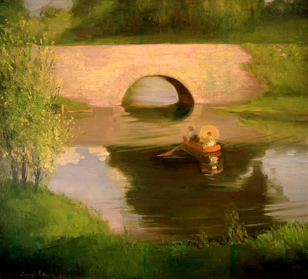 Central Park, vintage artwork by George Luks, 12x8" (A4) Poster