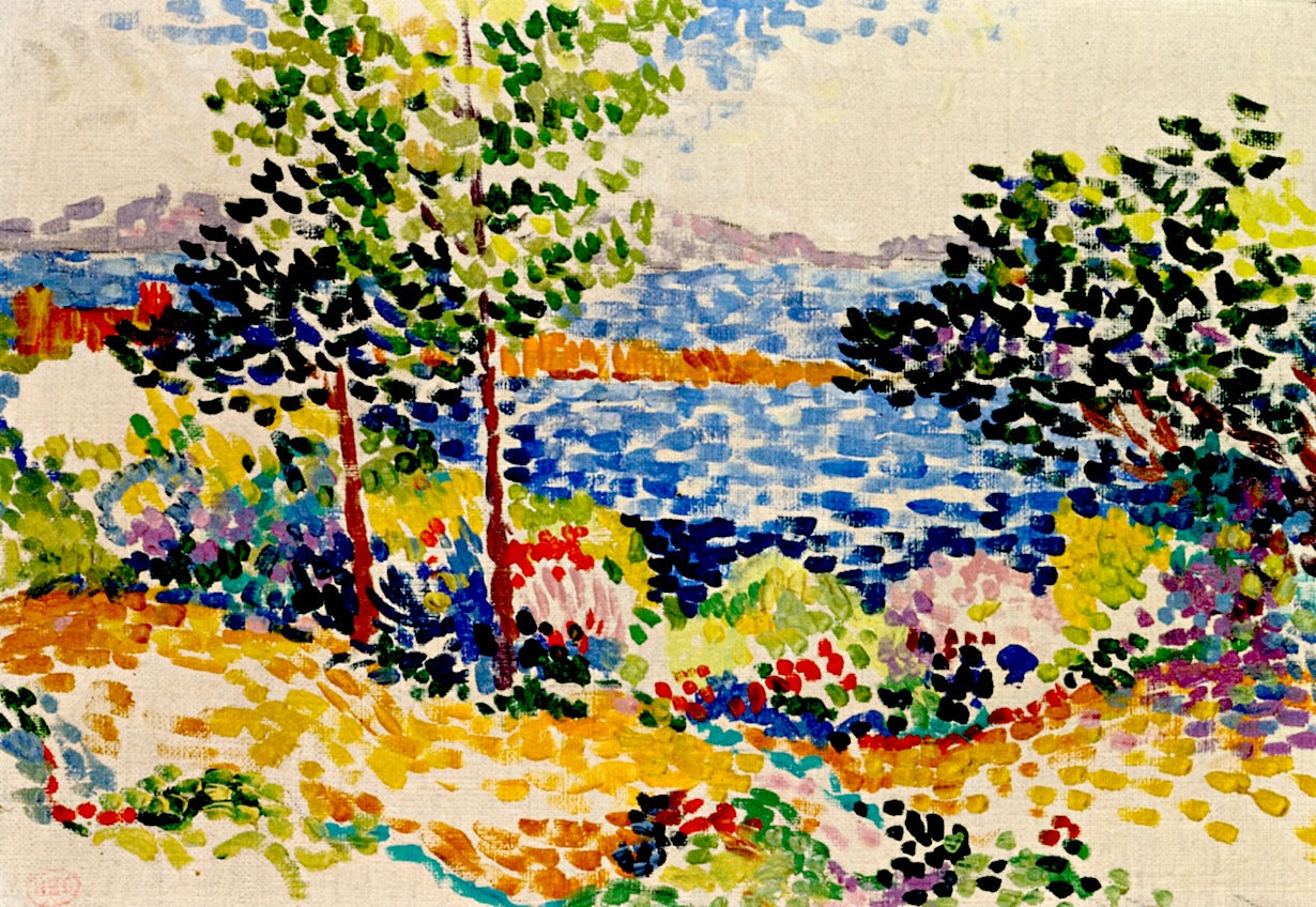 By the Mediterranean Sea by Henri-Edmond Cross,A3(16x12")Poster