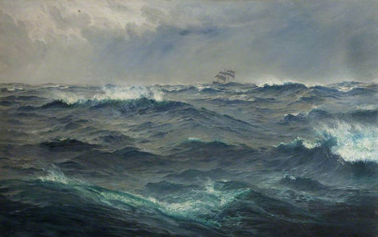 Rough Weather in the Mediterranean, vintage artwork by Henry Moore, 12x8" (A4) Poster