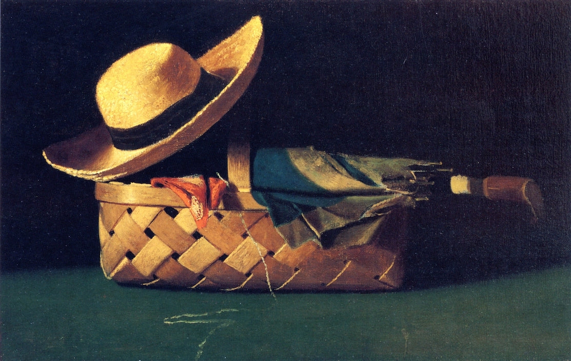 Farmer's Hat, Umbrella and Basket by John Frederick Peto,A3(16x12")Poster
